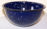 Blue Speckle Bowl 12cm - Enamelware